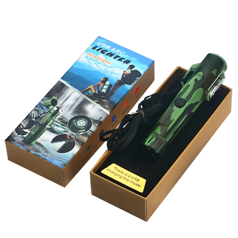 OEM Заводская многофункциональная плазменная зарядка USB для девочек электрическая сигарета зажигалка кемпинг фонарик водонепроницаемый спрей конфеты