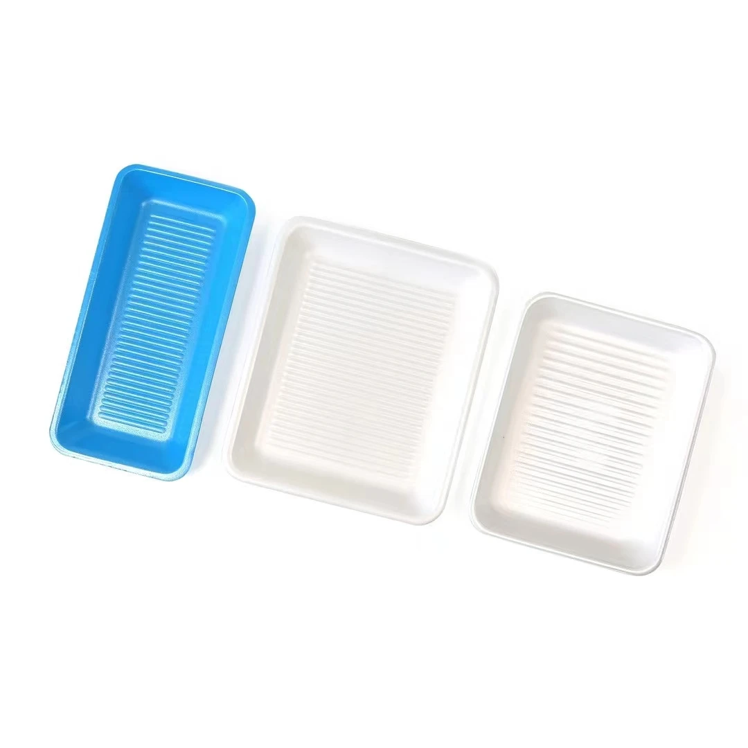 Disposable foam plates Styrofoam Food Container Foam Meat Packaging Tray poulet de cher