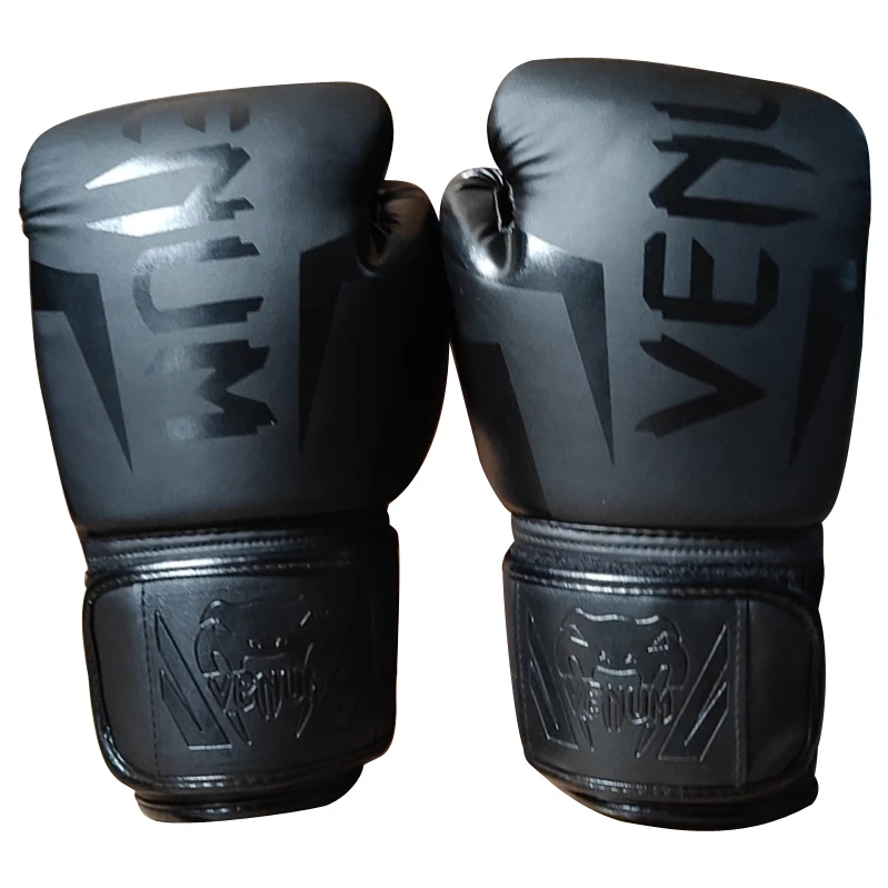 
Custom logo pu Leather Professional Fight Punching Training Boxing Gloves 