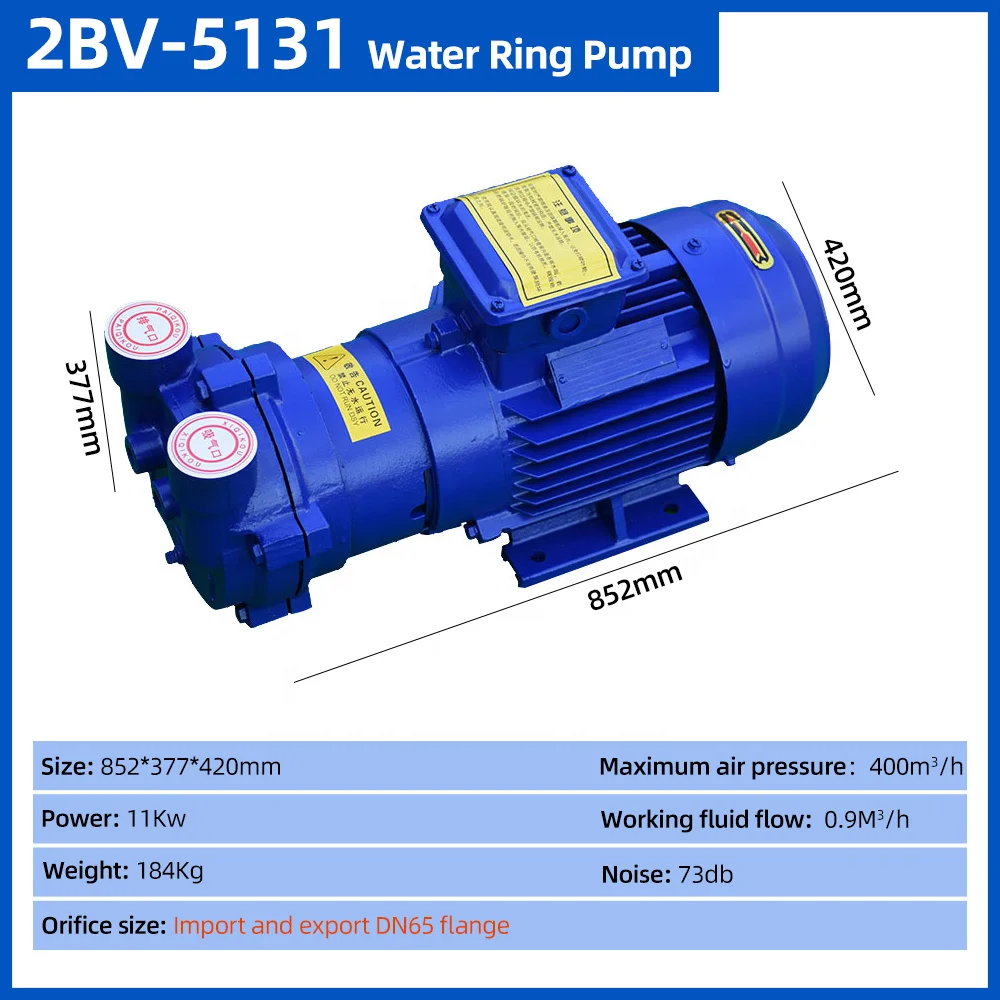 High-Vacuum 11KW Liquid Ring Pump Water Ring Pump 400m3/h Air Compressor Pump Head for Pumps Genre