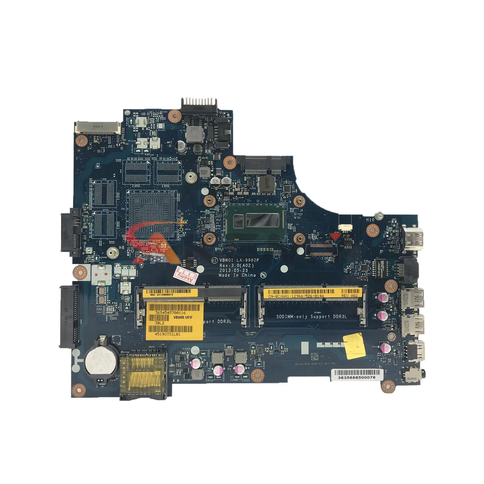 Материнская плата Dell Inspiron 15R 3537 5537 LA-9981P LA-9982P CN-0P28J8 материнская плата 0MXM3Y с/2955U 2957U i3 i5 i7 4-го поколения