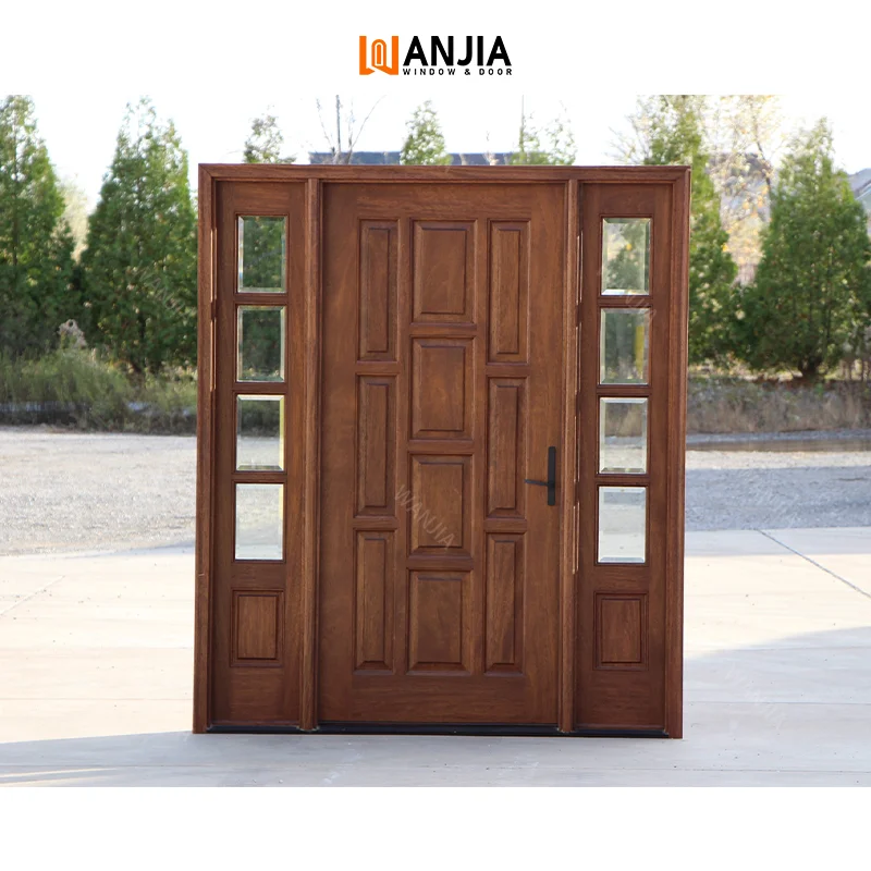 American Custom Colors Oak Swing Style House Latest Design Mahogany Entry Interior Wooden Door