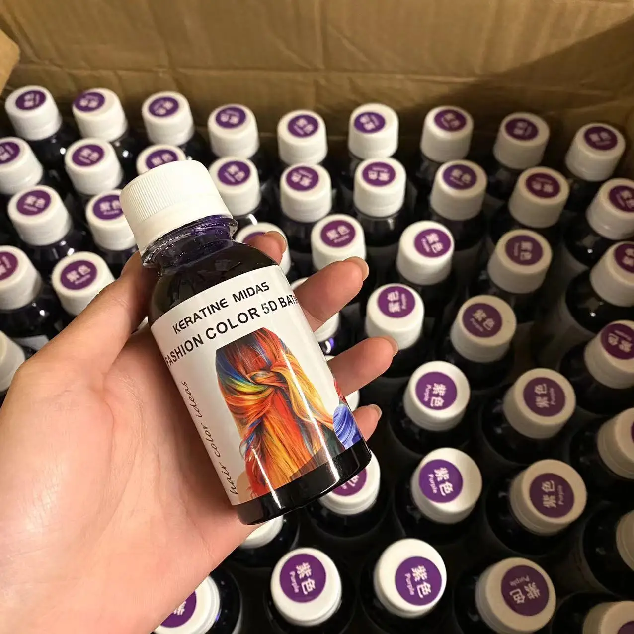 OEM private label hair color dye cream Baked ointment treatment wax hair treatment hair color