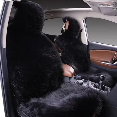 Высококачественные автомобильные аксессуары шерстяная Автомобильная подушка ворсистый итальянский дизайн Длинный Меховой чехол для автомобильного