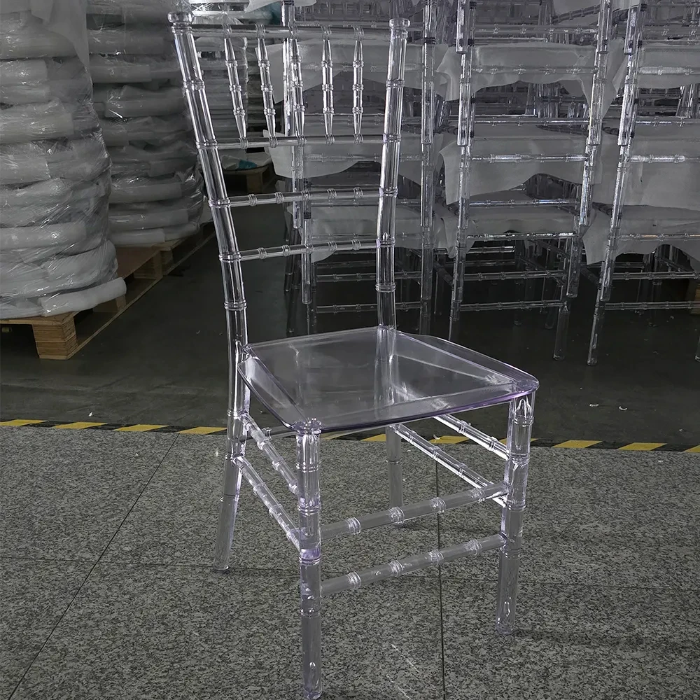 Оптовая продажа дизайнерские прозрачные стулья Chiavari Tiffany для свадебного