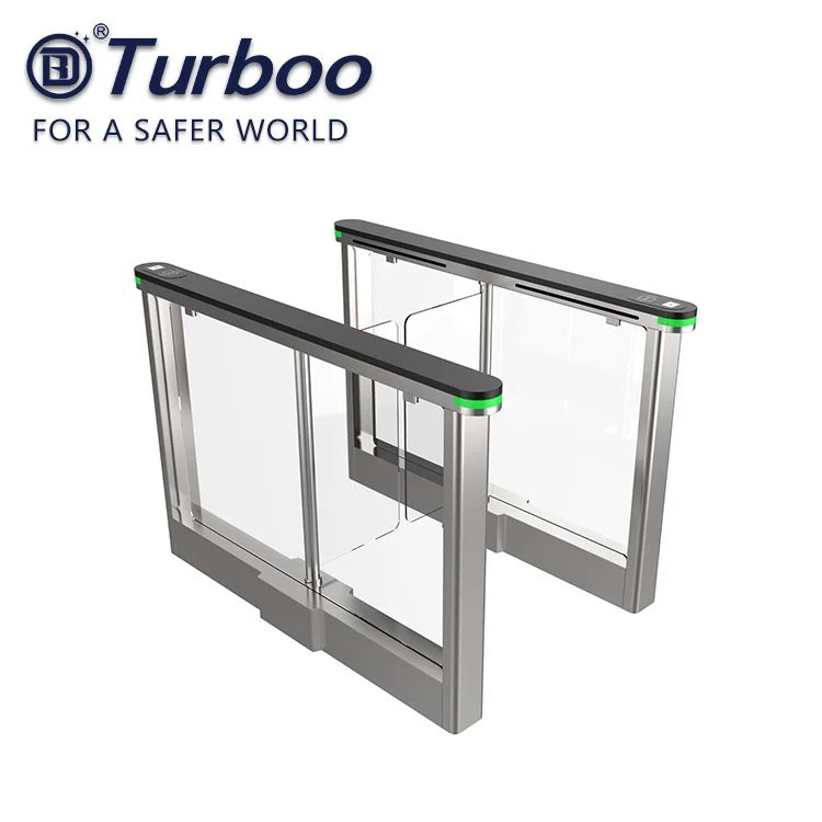 Turboo Automation Electronic Baffle Gate Swing Barrier Turnstile for Building Entrance