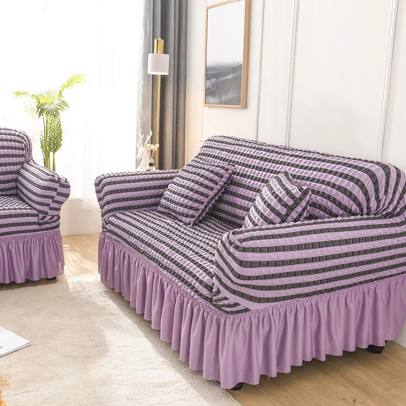 
New arrival jacquard polyester protective living room luxury stretch sofa cover 