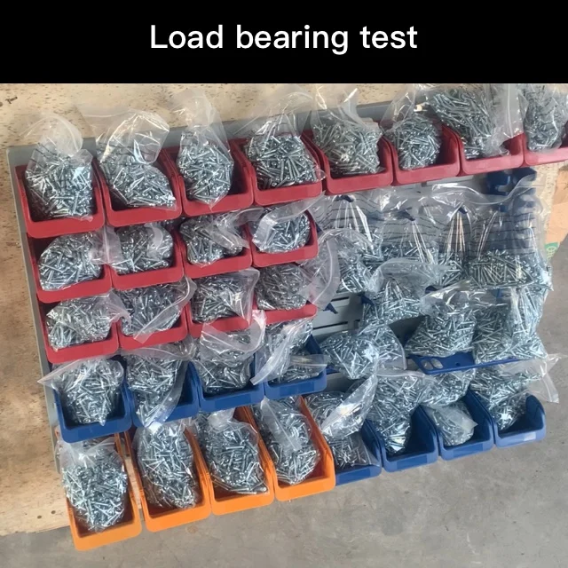 Factory wholesale Wall Control small grid plastic storage box with open front family Wall Mounted Pegboard