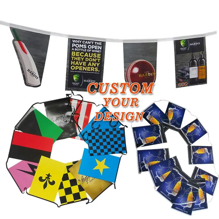 Rainbow String Banner For Festival For Advertising Promotion Activities  decorative garden flag 24x16