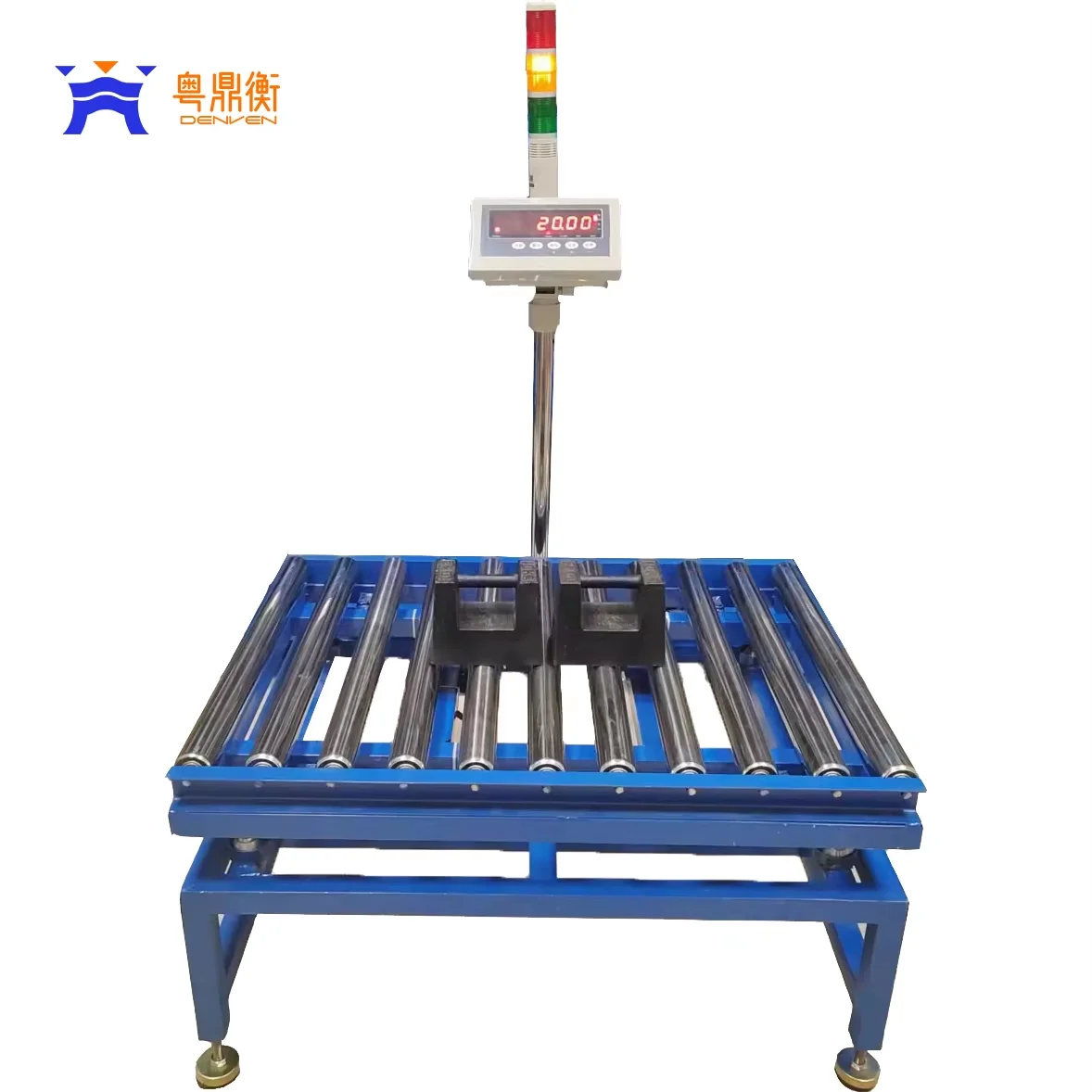 500kg production line with high quality roller scale with lower limit alarm checkweigher no power check weight scale
