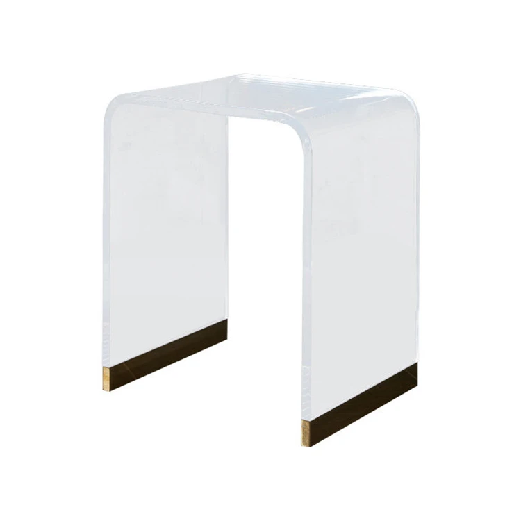 Factory Wholesale Home Office Clear Furniture Display Custom Shapes Acrylic Table For Home Decoration