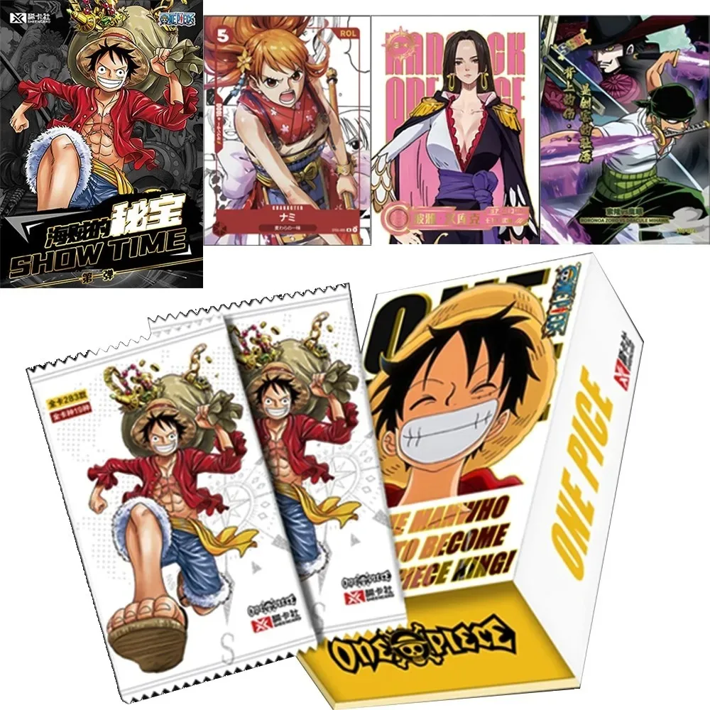 Wholesale One Pieces Collection Cards Booster Box Rare Anime Figure Zoro Shanks Luffy Game Trading Collectible Cards Toy Gifts