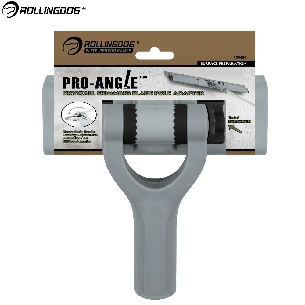 ROLLINGDOG  50484 Construction Tools Pro Grade INNOVATIVE DESIGN Quick-release Drywall  Skimming Blade  Handle Adapter