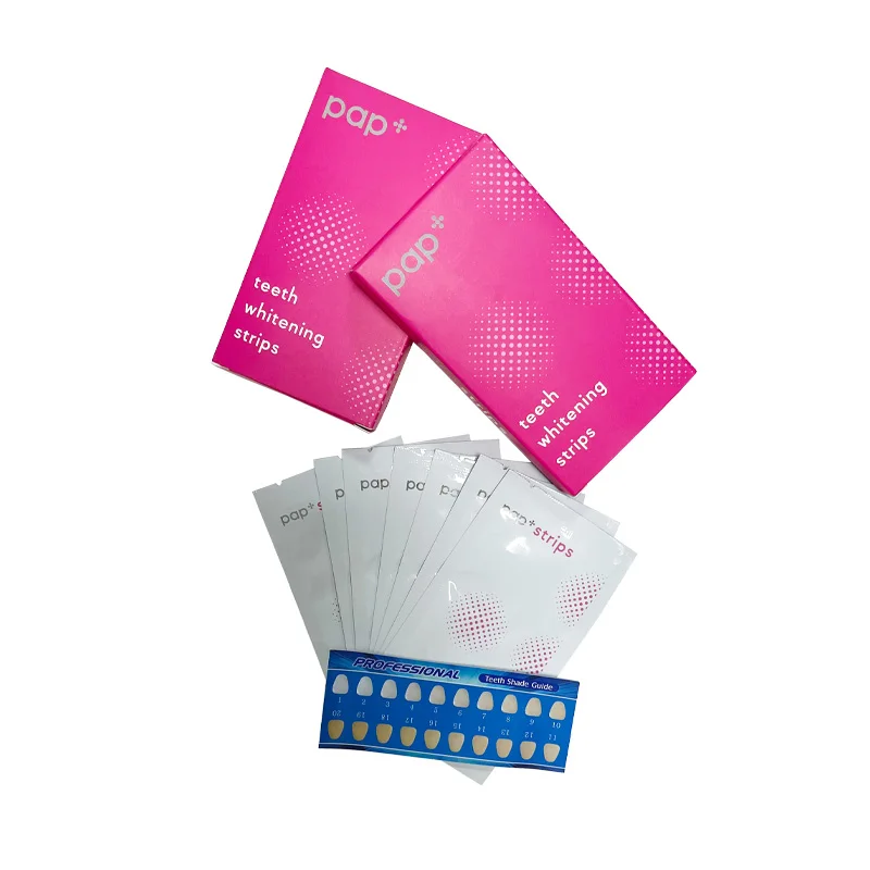 ODM OEM hot selling  private brand bright PAP mint flavor teeth whitening strips