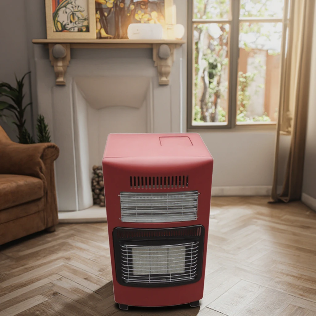 New Model Best Selling 2 in 1 Mobile Natural Gas Propane Indoor Gas Room Heater Infrared Portable Gas Heater