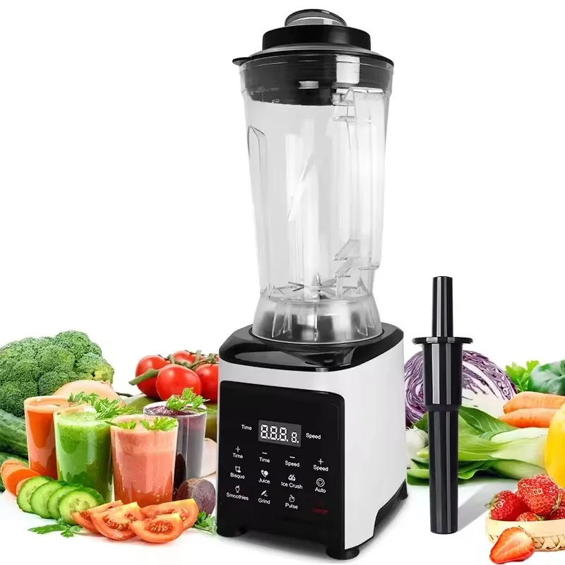 4L  Digital Commercial Blender fruit juice press manufacturer commercial Nutri Blender Smoothie Mixer Machine with blender