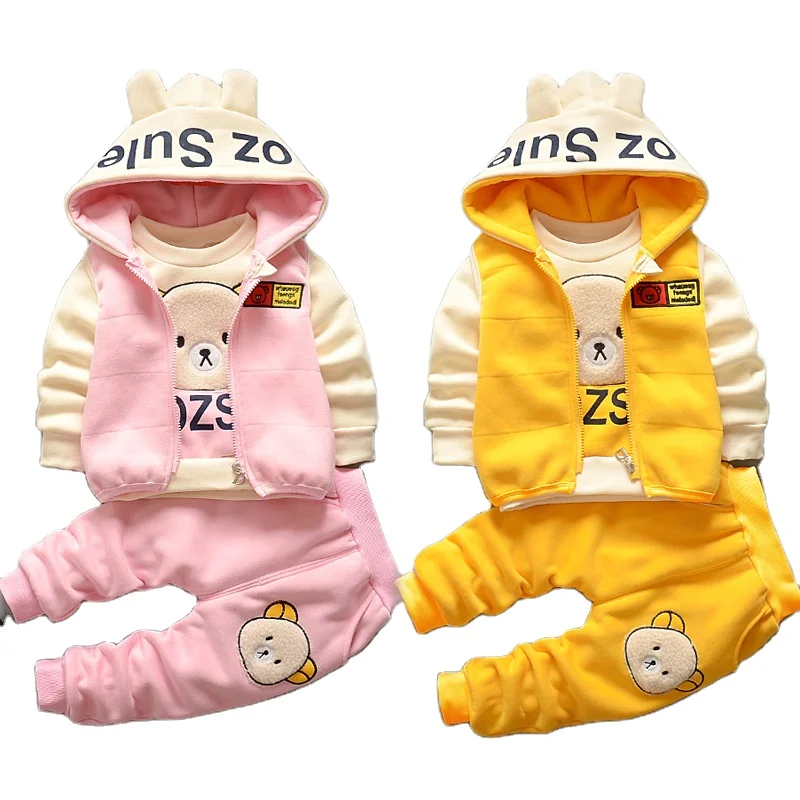 wholesale hoodie set kids clothes boy baby clothes Winter toddler boys clothing sets