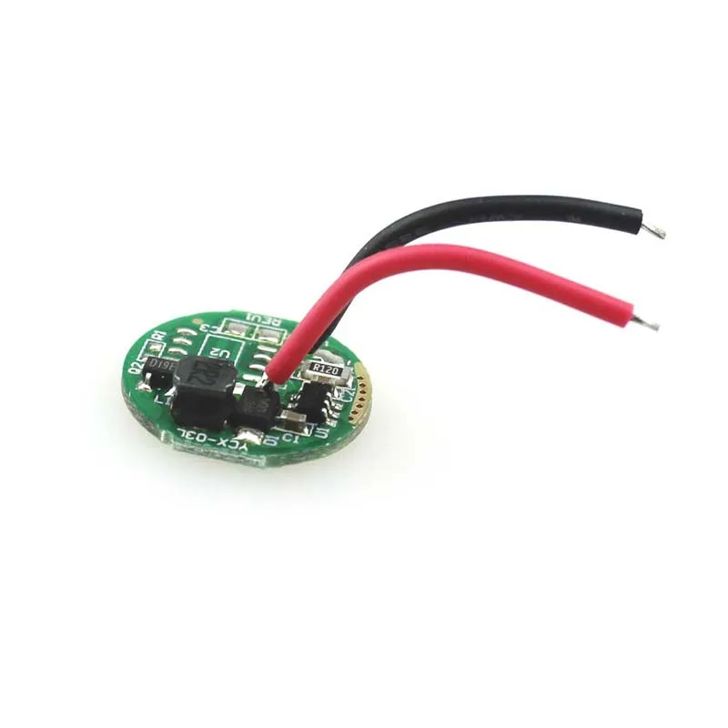 16.7mm x 5.6mm 1.5V-4.2V Circuit Board LED Driver for 3W LED Flashlight