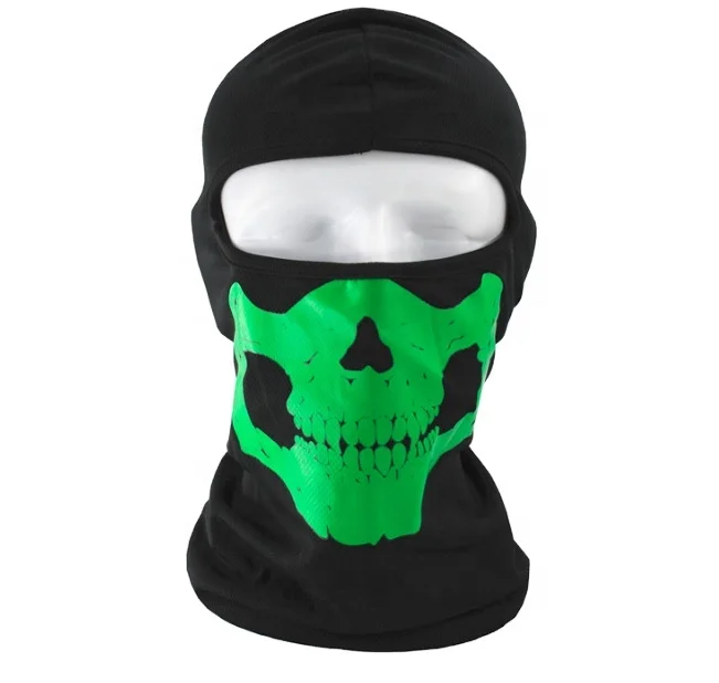 Wholesale Breathable Skull Design Balaclava Full Face Mask Skeleton Head Mask Halloween CS Fight Military Balaclava Mask