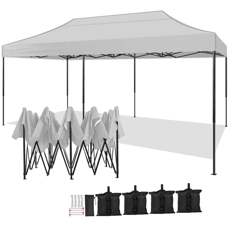 3*6m Heavy Duty Outdoor Canopy Party Gazebo Wedding Event Tent Car Shielding Floating Canopy Shelter Tent Outdoor for Travel