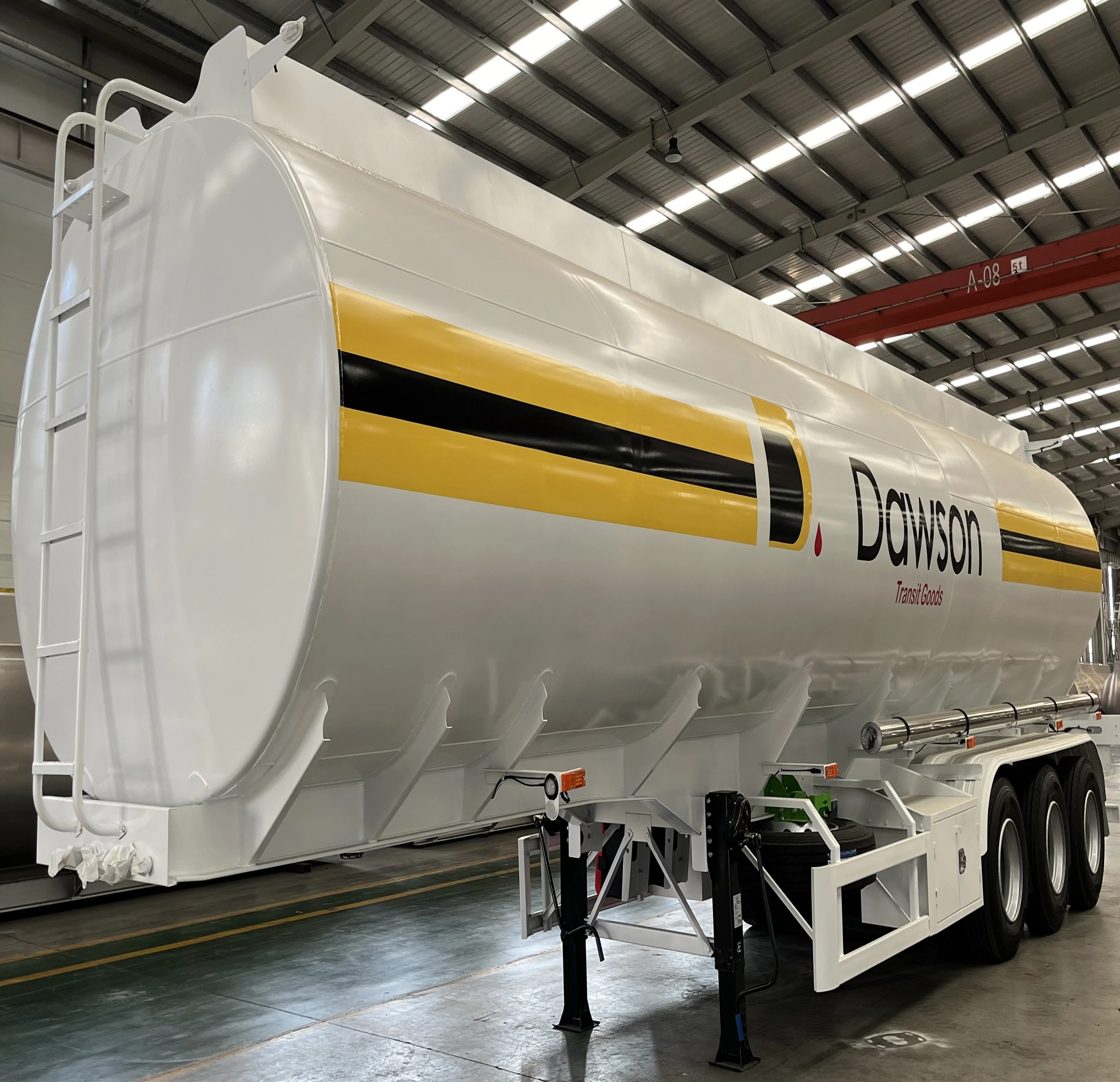 3 Axles Carbon Steel Tanker Semi Trailer with Litres 42000L Capacity