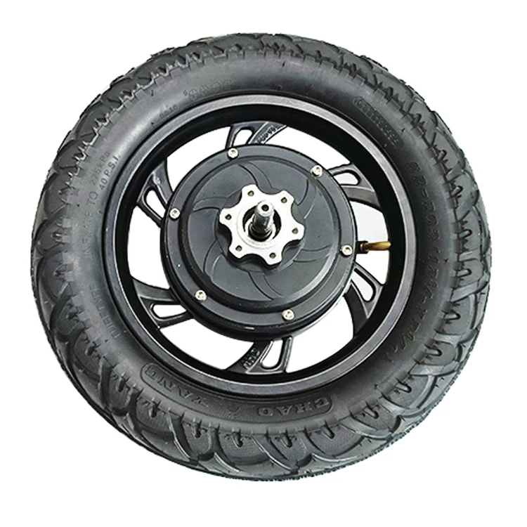 12 1/2 x 2.125 12 inch 36V 48V 500W 1000W Brushless Gearless Mini Small Electric Bicycle Ebike Scooter Rear Hub Motor with Tire