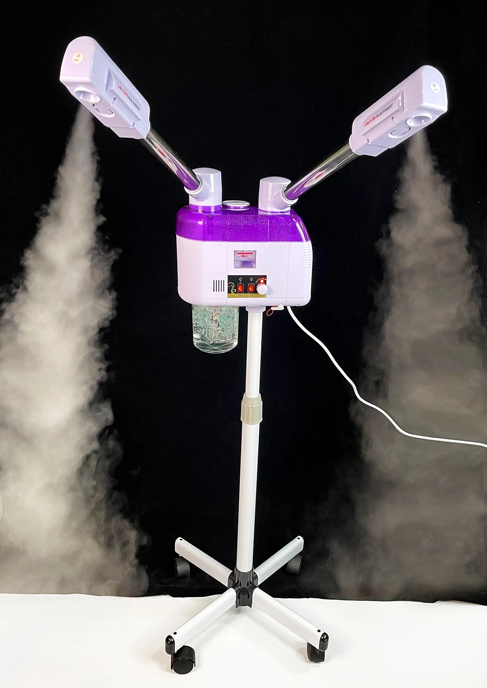 Y 2 in 1 Ozone Facial Nano Hot Cold Steamer Warm Mist Ion Steaner Face Deep Cleaning 10s Spray Vaporizer Salon Home Spa Sprayer