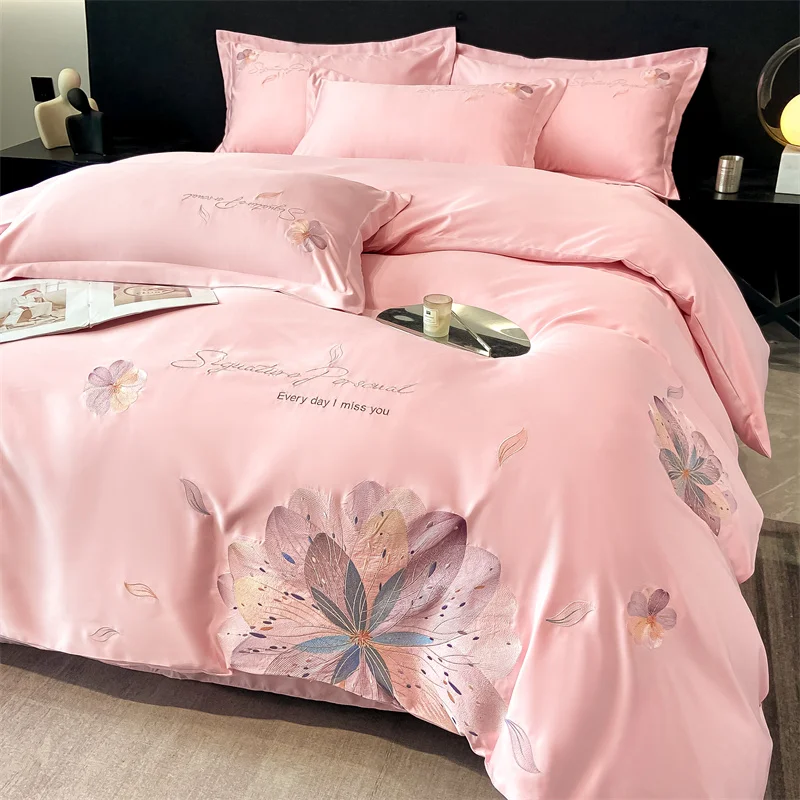 Best cooling eco-friendly wholesale house & home 300TC soft  bed sheet set organic bamboo bedding set