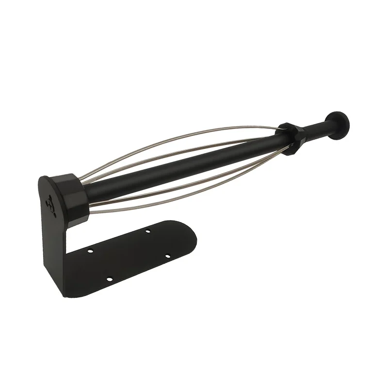 Adhesive black kitchen Paper Towel roll Holder With Damping