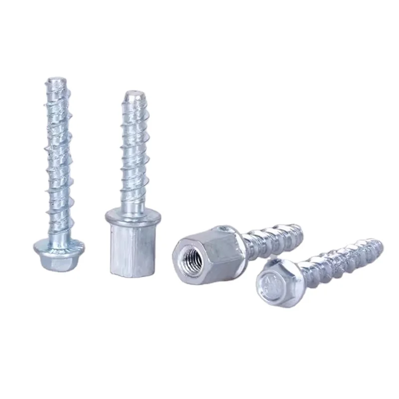 Hexagon Expansion Female Threaded Concrete Ceiling Screw Anchor Concrete Rod Hanger Drywall Screw Ceiling Anchor
