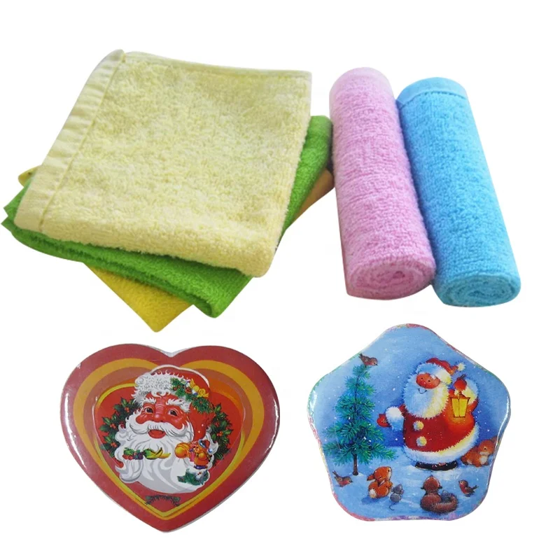 ПРЕССОВАННОЕ полотенце для рук из 100% хлопка