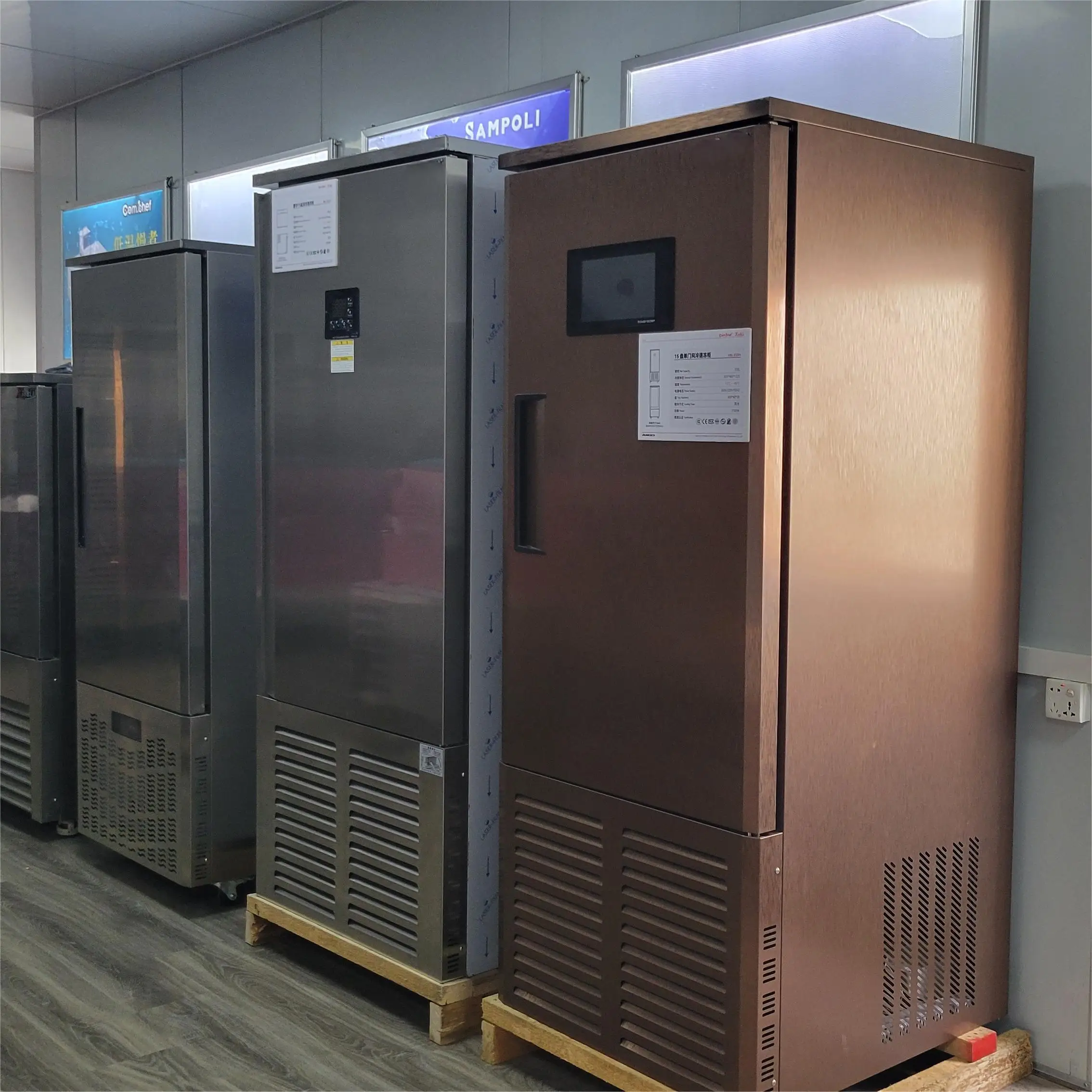 5/10/15 Tray Plate Freezer Stainless Steel Deep Freezer with Blast IQF Fast and Small Freezing for Frozen Food Factory Price