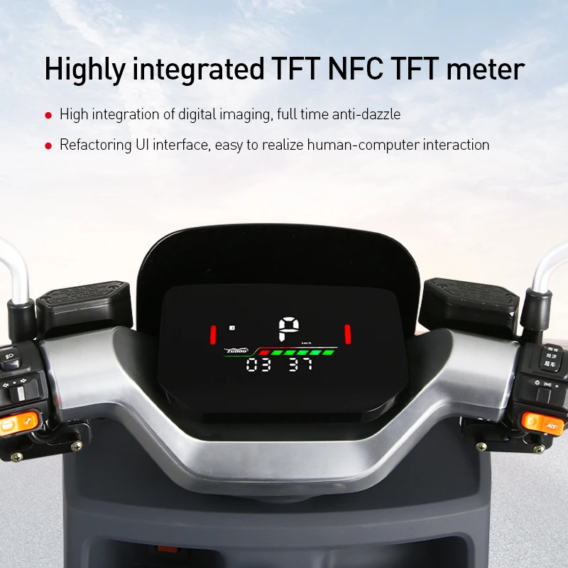 Professional three speed 60 volts moped electric motorcycles