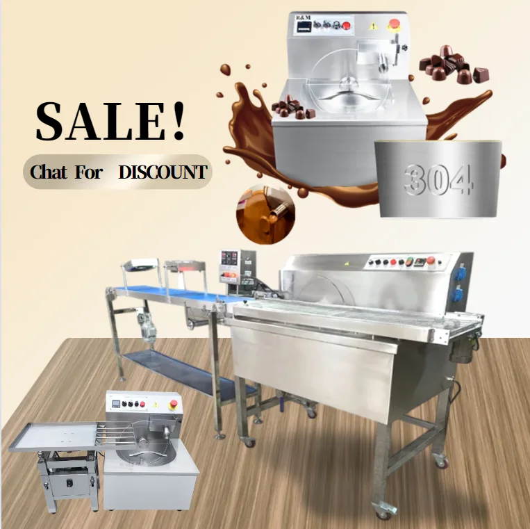 High quality small table top 5 kg 30kg 1kg 10l 80kg 100l 5 kg continuous tempering machine chocolate with shaking tray waterfall