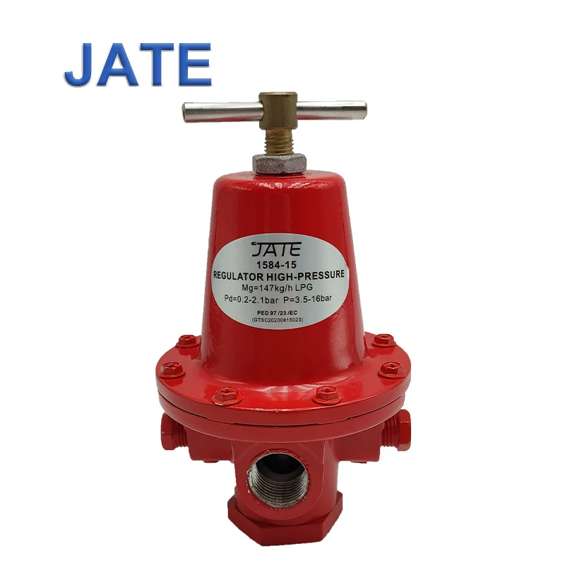 JATE 1584-15 Pressure Reducing Control Lpg Regulator Gas PRV General High Quality High-pressure Low Temperature 1.5 Years 1kg