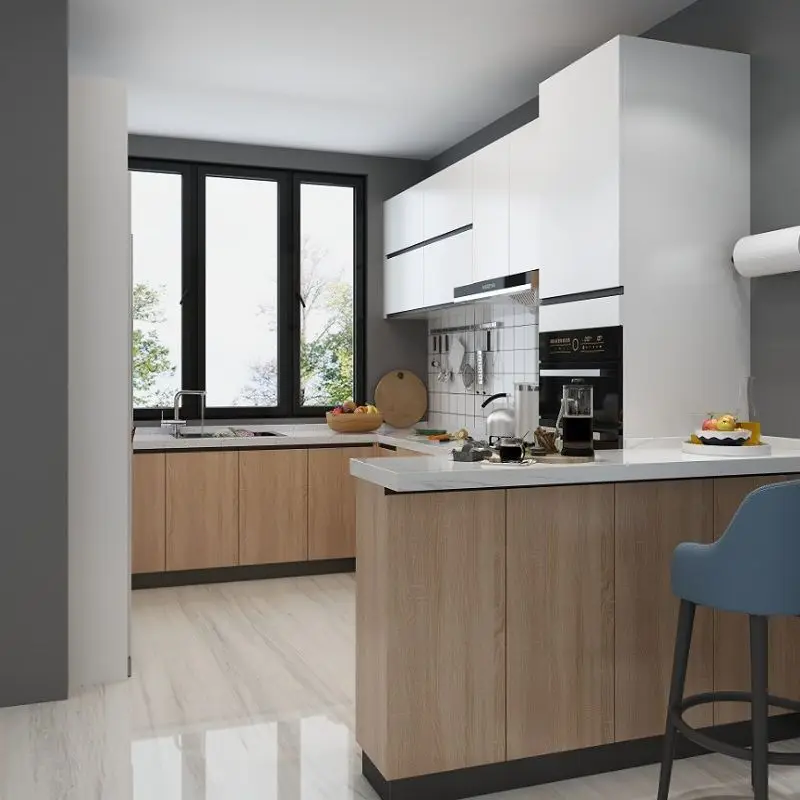 
Individual Disassemble Kitchen Cabinet KD Melamine Faced Chip 