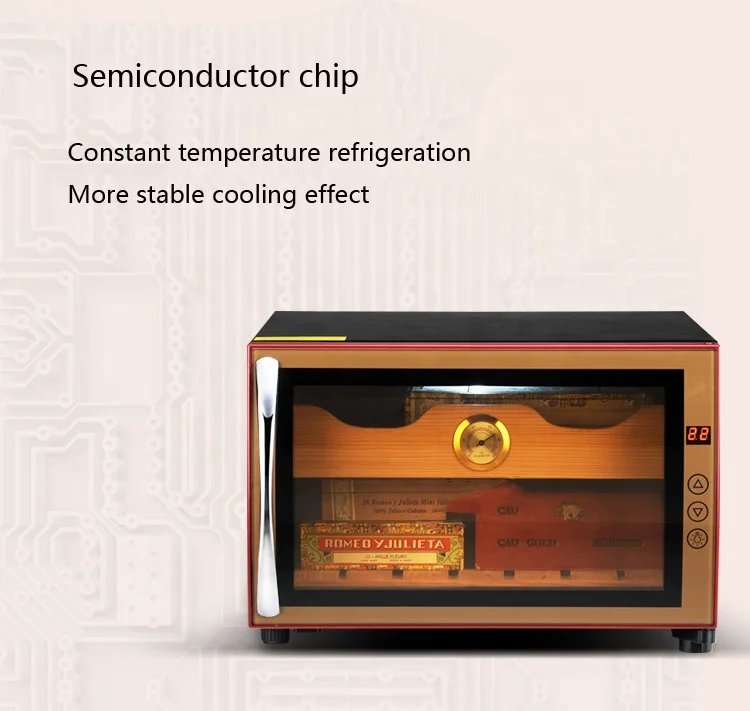 Custom 23L mini cigar humidor display cigar cooler for home use
