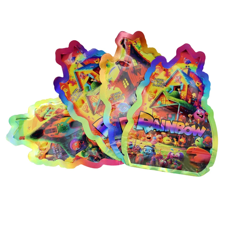 Re-closeable ASTM-D3475 Compliant in All States w/State Compliance Symbols Child Resistant Exit Mylar Bags Wholesale