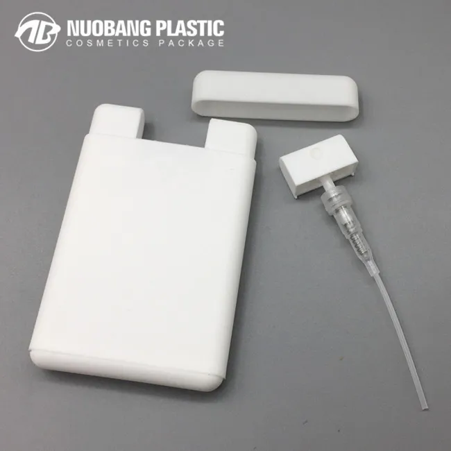 Wholesale colorful 20ml empty plastic fine mist credit card perfume spray bottle sprayer custom hot selling