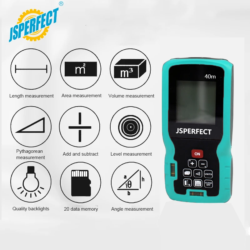 60m accuracy laser distance meter rangefinder china