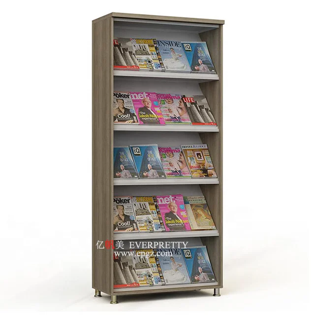 EVERPRETTY Manufacture College Library Reading Hall Display Library Bookcase Cabinet Books Curved Showcase