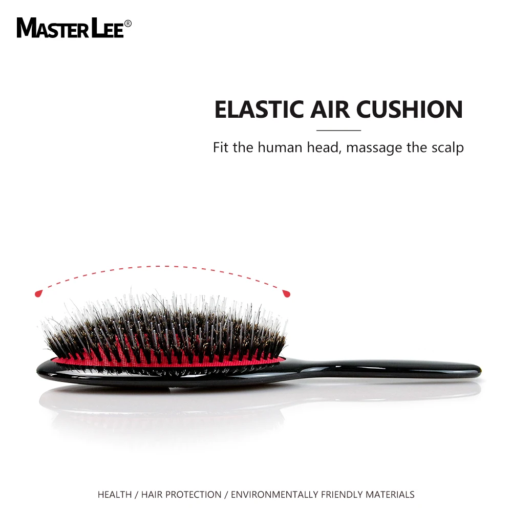 Hard Tooth Animal Brush Bright Surface Oval Detangle Hair Brush Ergonomic Design Customized Plastic Custom Hair Brush with Logo