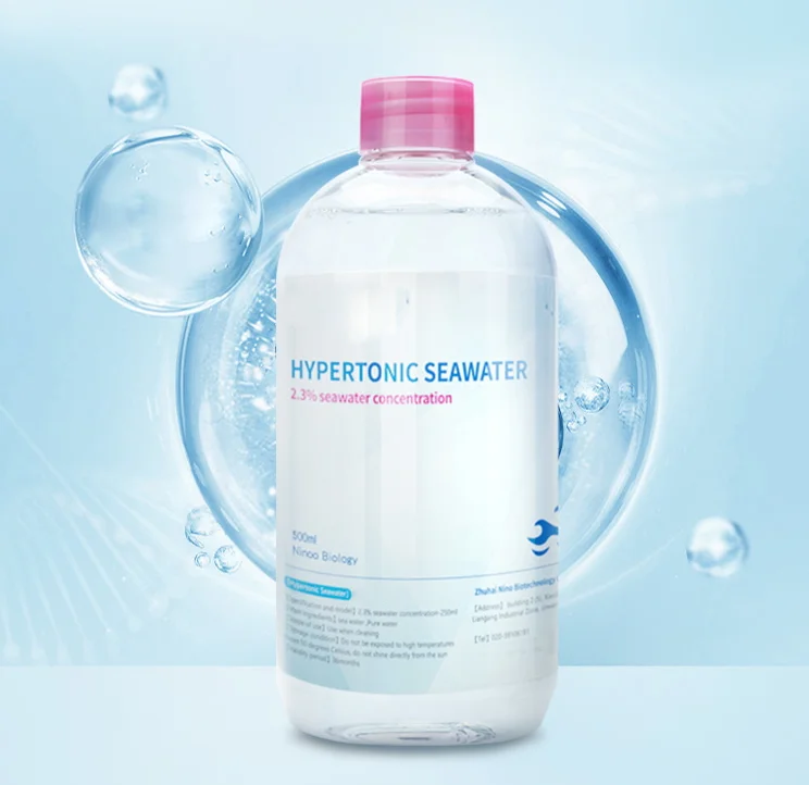 Medical Grade Sterile Saline Solution in 500ML Bottle for Nasal and Wound Care - Isotonic Free for Safe and Effective Use
