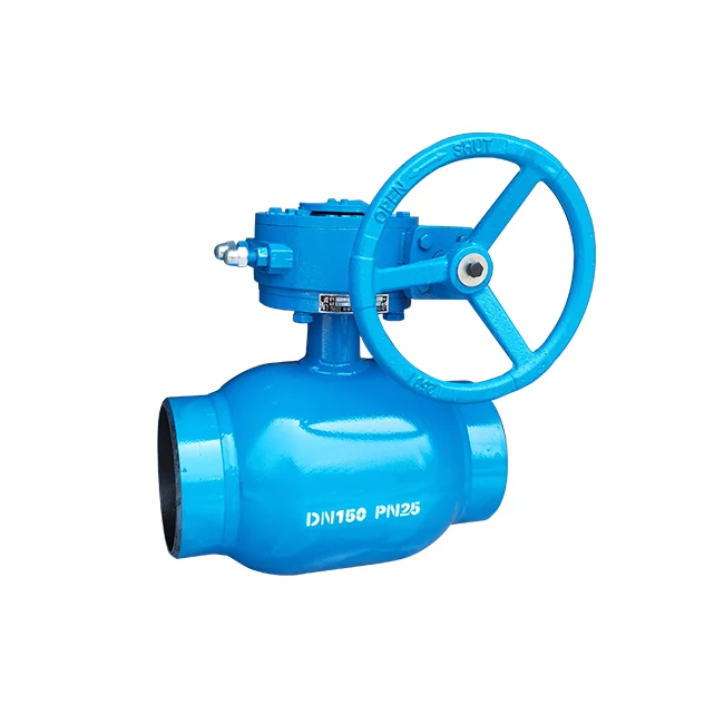 Ручной Рычаг/редуктор PN16 PN25 PN40 углеродистая сталь RPTFE уплотнение сварной шаровой клапан