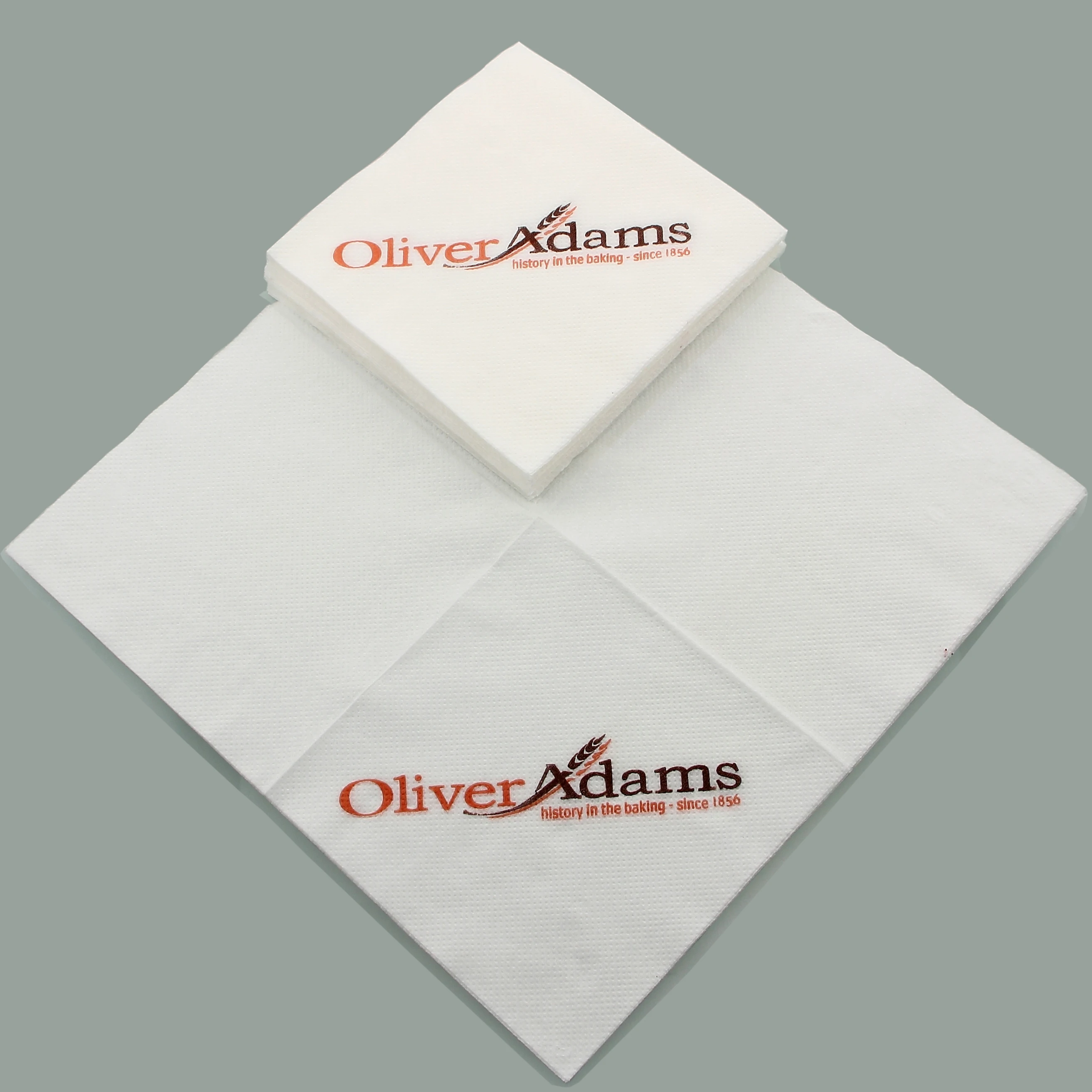 Personalized paper napkins Recycled printed paper napkin European food contact test