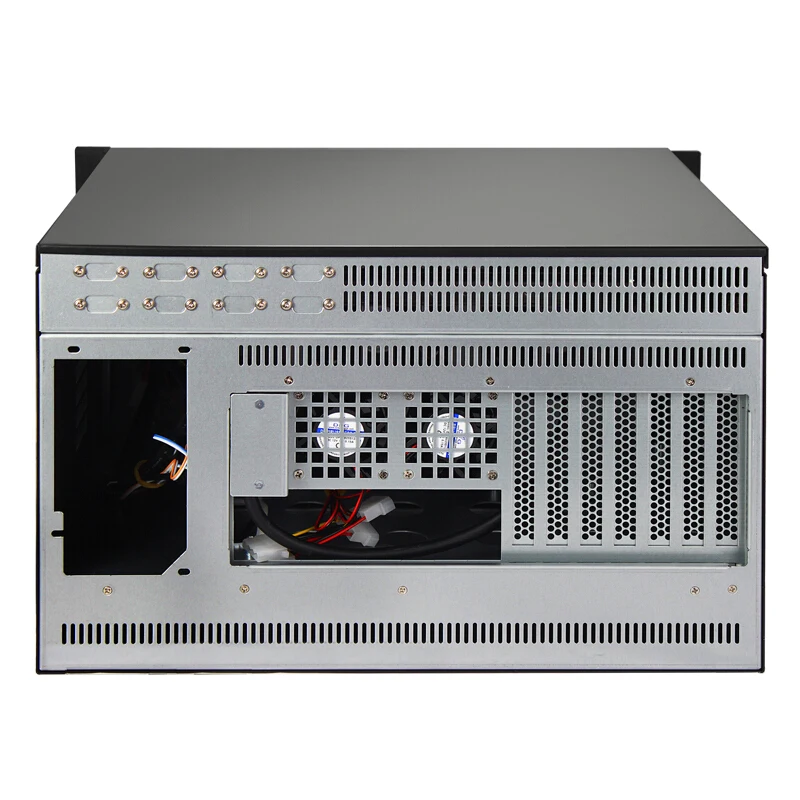 Aluminum GPU 6u server case pc computer industrial rack mount server chassis with LED for monitoring