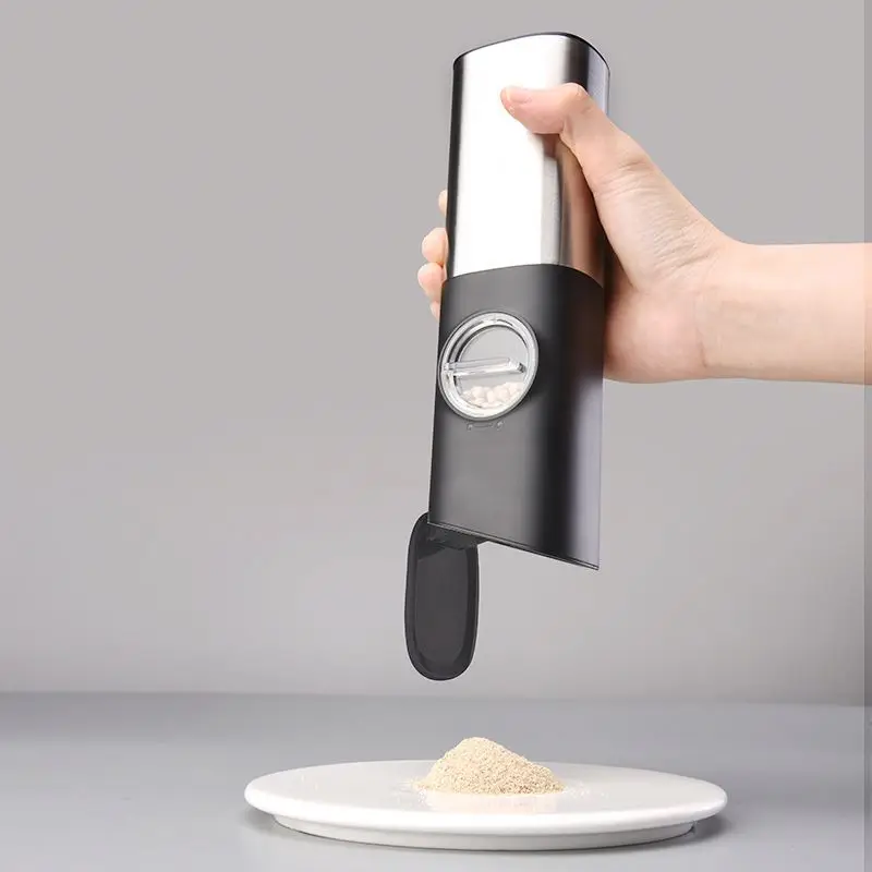 Custom Logo Automatic Gravity, Electric Pepper Grinder Salt Mill With Adjustable Coarseness