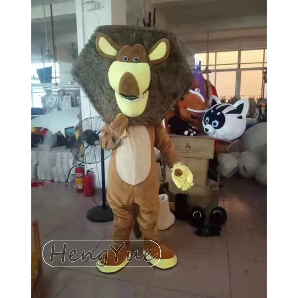 Lion Mascot Costume Character Adult Mascot Costume Cartoon Halloween Outfit Fancy Dress Promotional
