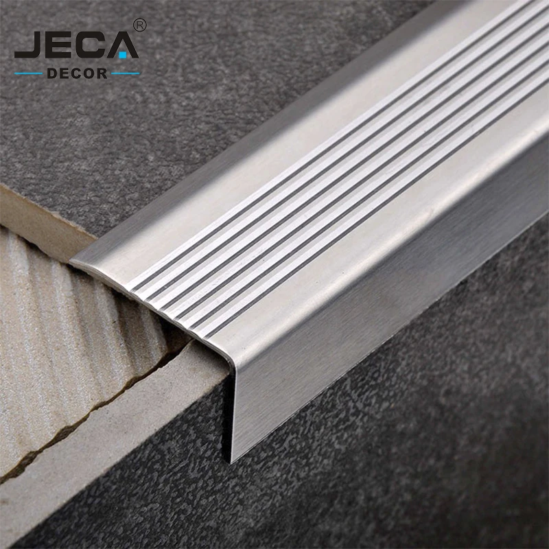 Foshan Factory JECA High Quality Tile Stair Nosing Stair Edge Nosing Trim For Decoration Easy Installation Step Nosing Trim