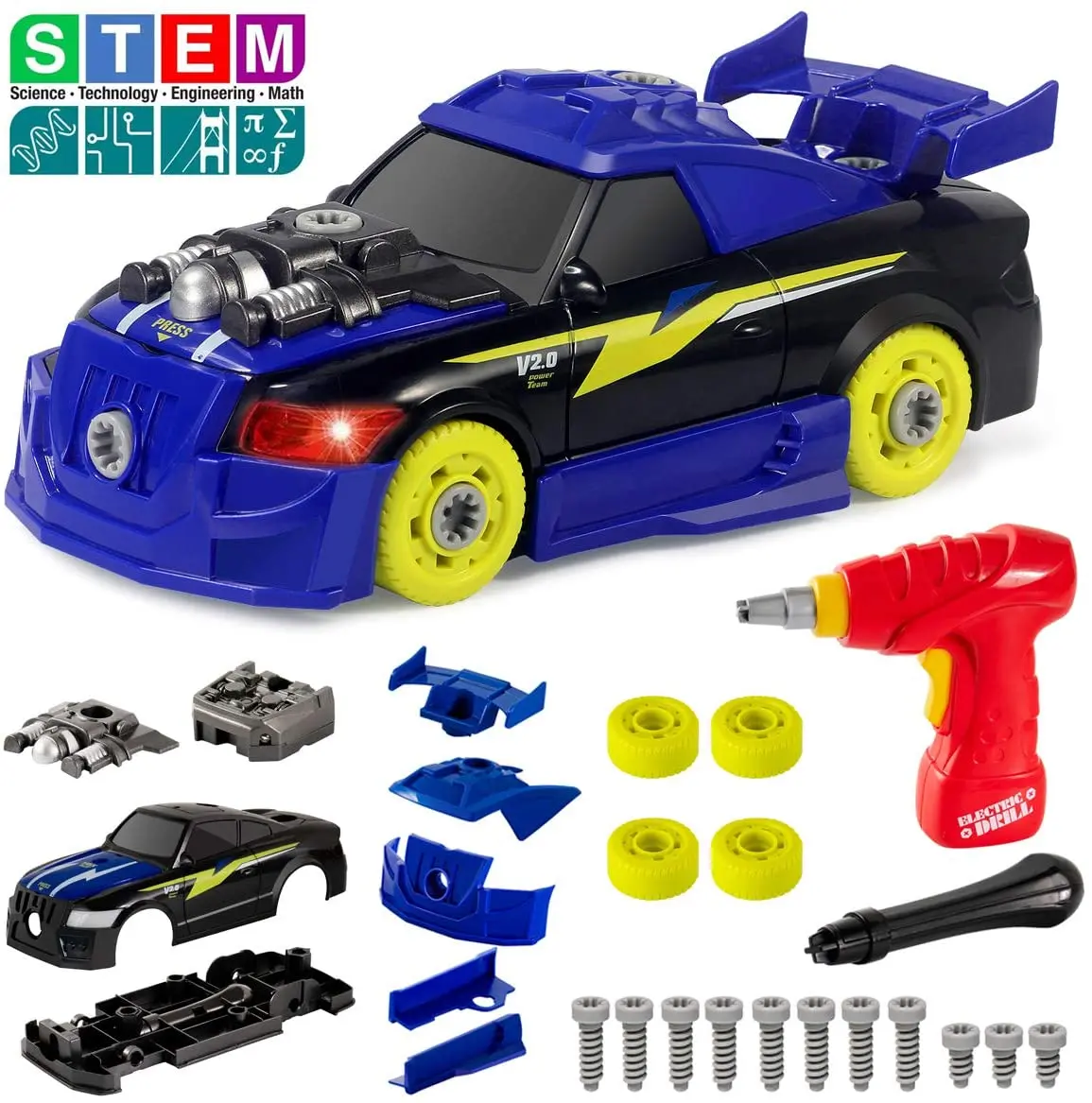
Take Apart Car Toys Build Your Own Toy Kit for Boys and Girls 
